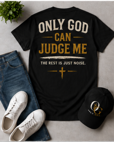 Only God Can Judge Me | Premium Christian Graphic T-Shirt