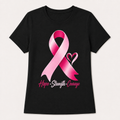 Hope Strength Courage black T-shirt shown in women’s Large fit